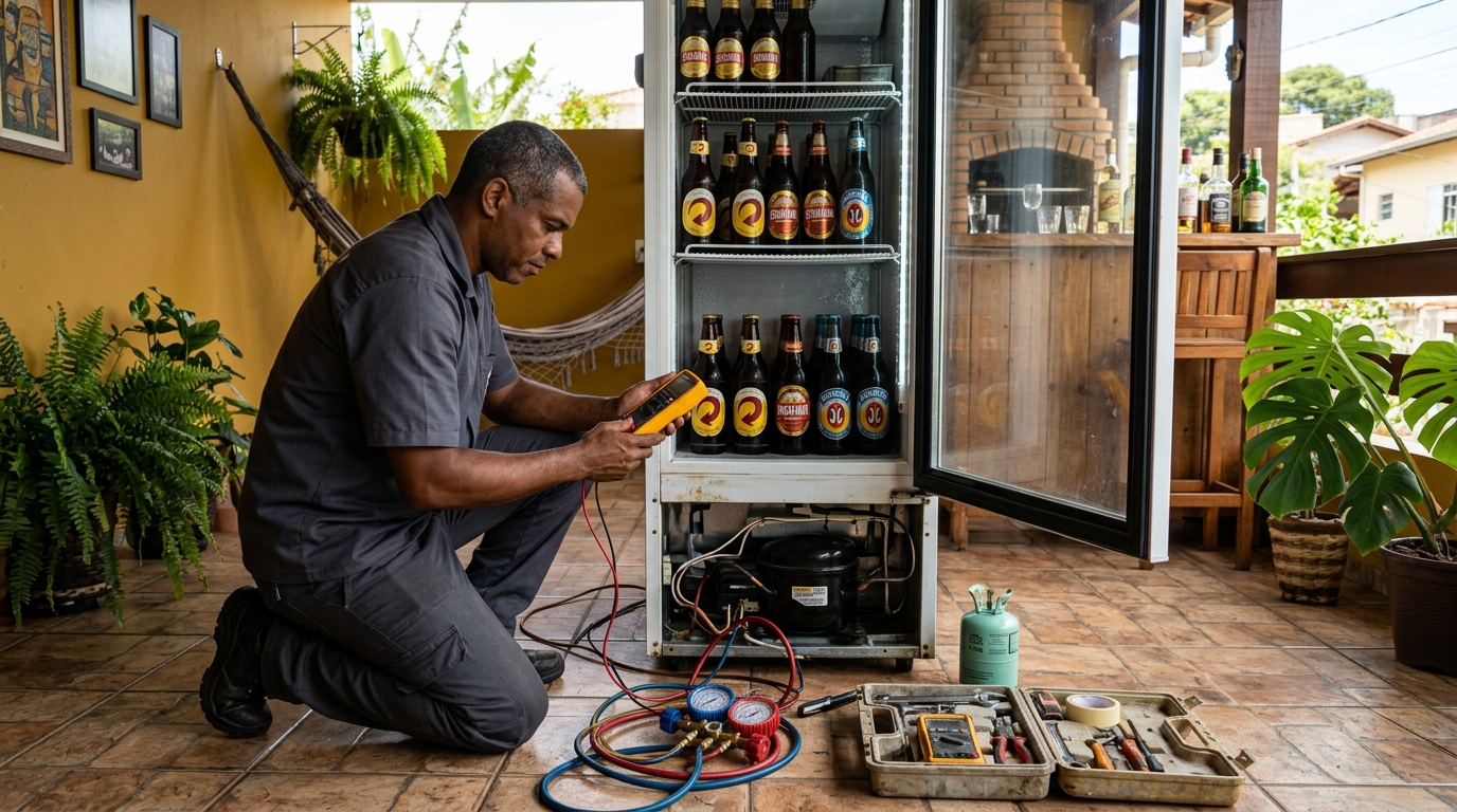 Conserto de placa eletrônica de cervejeira em Contagem‑MG